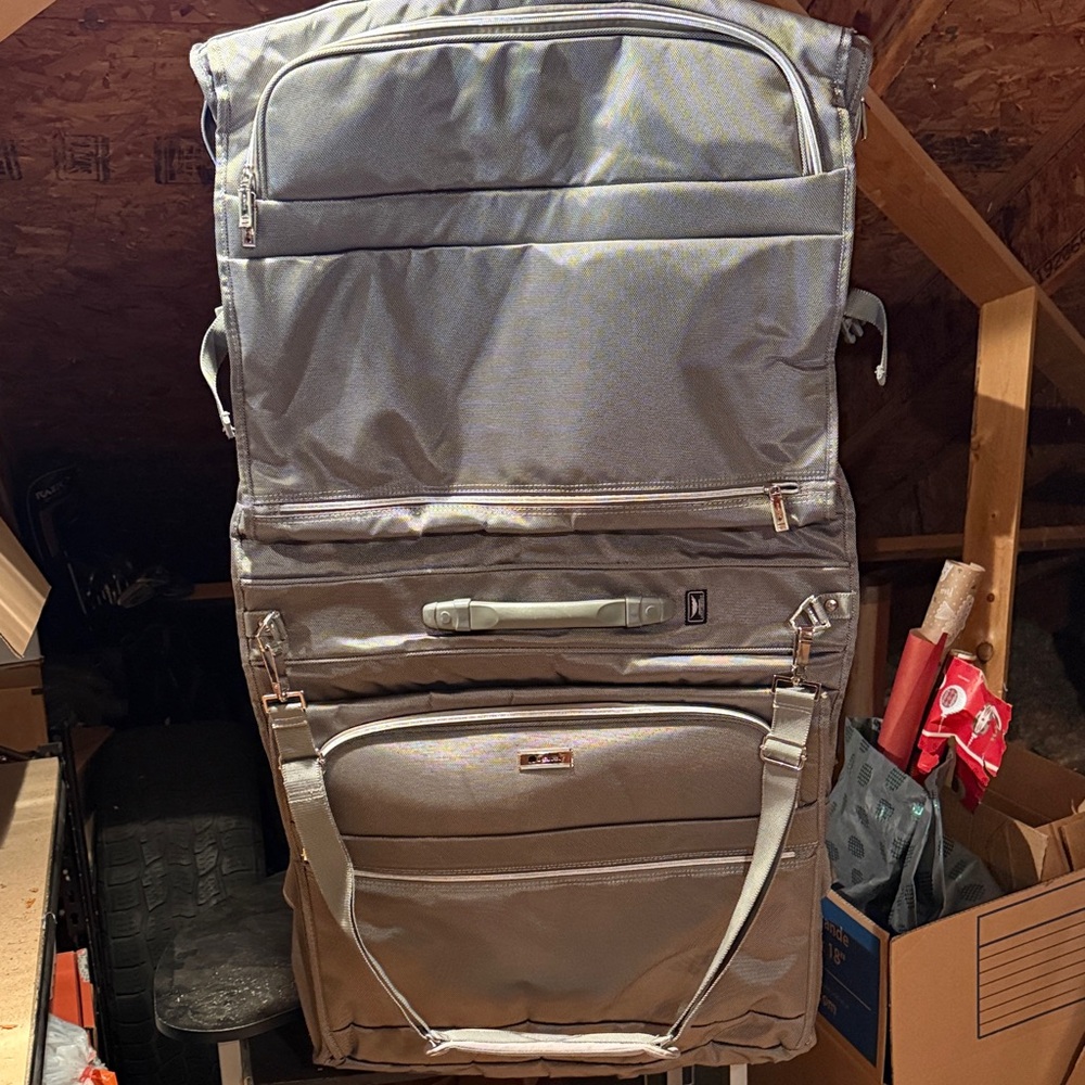 Delsey Silver Travel Bag